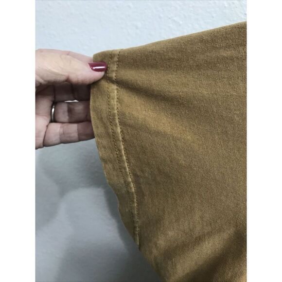 RVCA Shirt Men XXL Brown Pocket Tee Crew Neck Skate Surf Slim Fit Minimalist - Picture 5 of 9